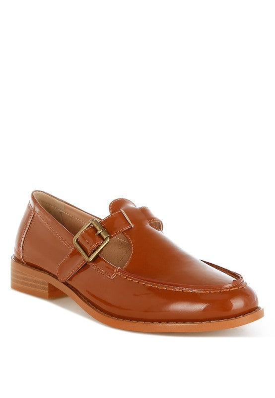 Swenson Patent Pleather Mary Jane Loafers - Tigbul's Variety Fashion Shop