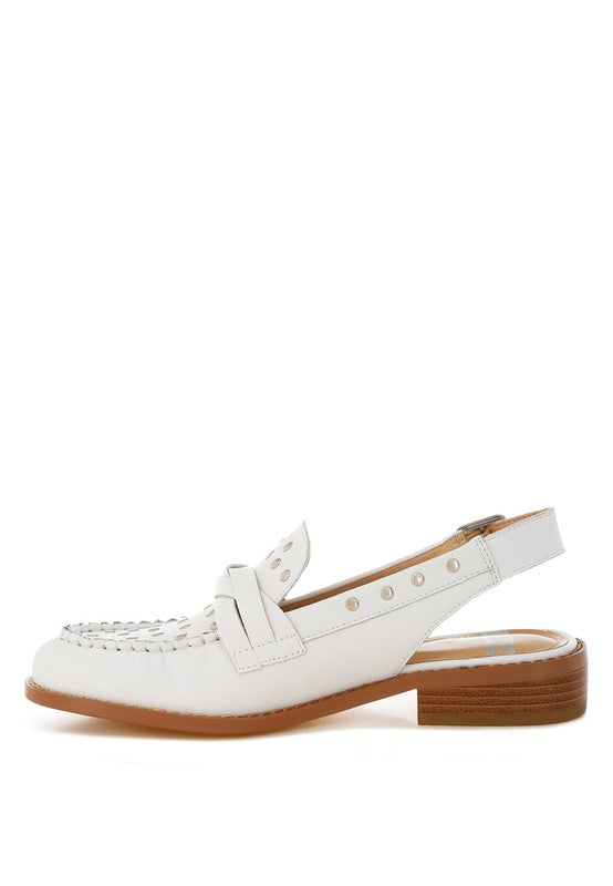 Remykin Braided Penny Strap Loafers - Tigbul's Variety Fashion Shop