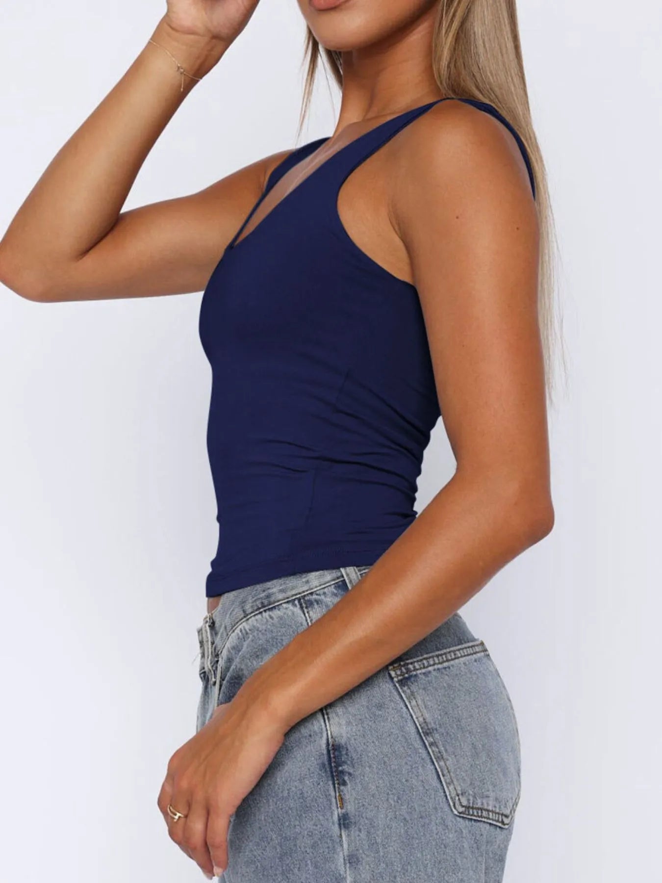 Square Neck Wide Strap Tank - Tigbul's Variety Fashion Shop