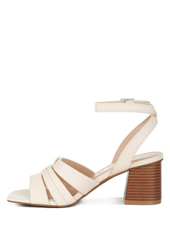 Signora Pin Buckle Ankle Strap Sandals - Tigbul's Variety Fashion Shop