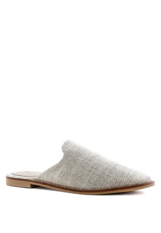 RAG & CO Canvas / Suede Mules - Tigbul's Variety Fashion Shop