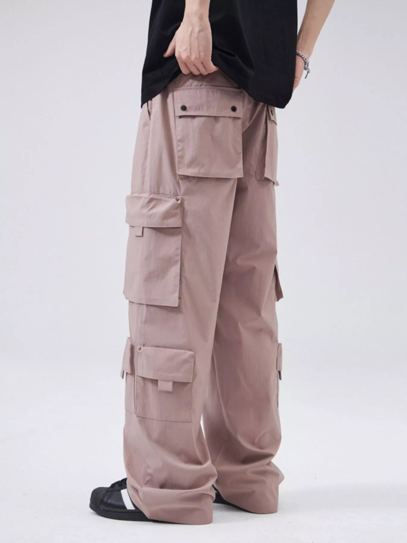 Men's Full Size Wide Leg Cargo Pants Plus Size - Tigbul's Variety Fashion Shop