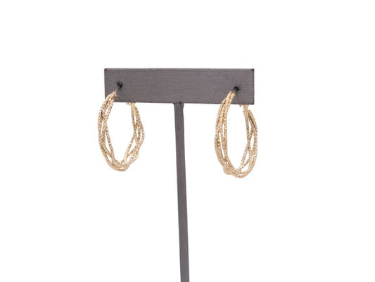 MULTI LAYERED INTERTWINED HOOP EARRING - Tigbul's Variety Fashion Shop