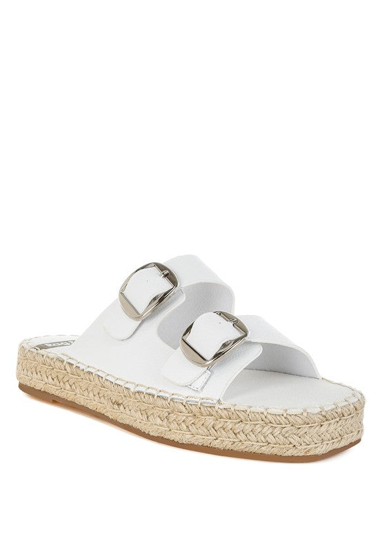Palala Genuine Soft Leather Square Toe Espadrilles - Tigbul's Variety Fashion Shop