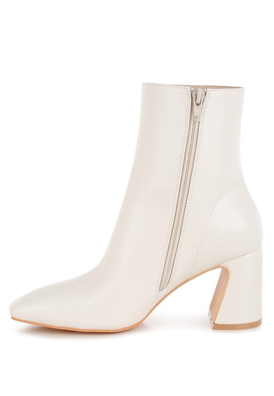 Bruna Square Toe Ankle Boots - Tigbul's Variety Fashion Shop