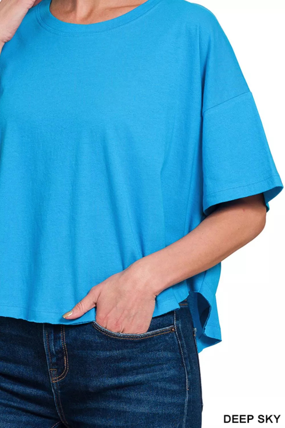 Zenana Cotton Round Neck Short Sleeve T-Shirt - Tigbul's Variety Fashion Shop