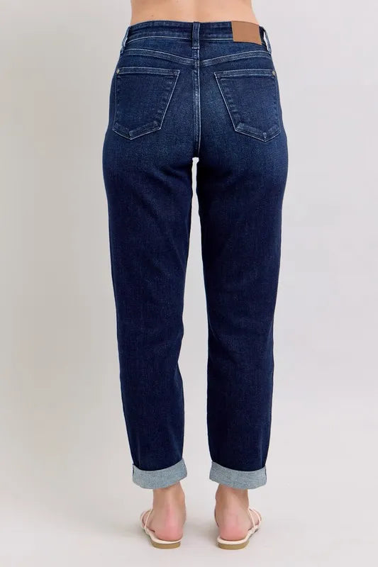 Judy Blue High Waist Boyfriend Jeans - Tigbul's Variety Fashion Shop