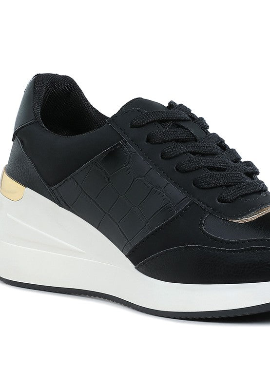 Noltas Chunky Wedge Heel Sneaker - Tigbul's Variety Fashion Shop