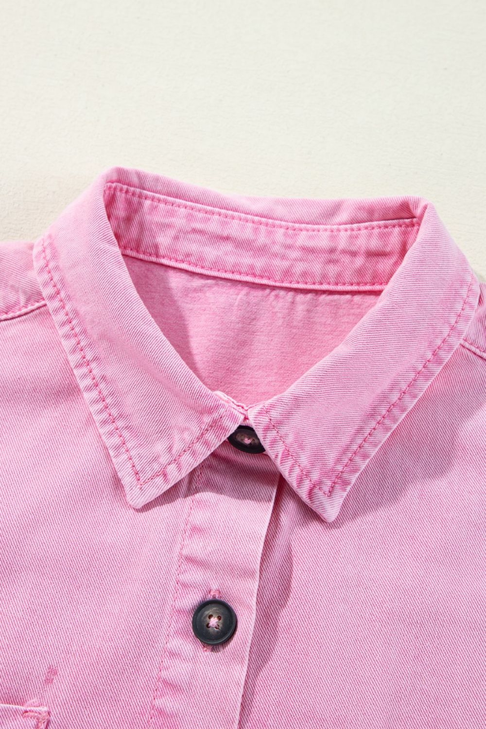 Button Down Short Sleeve Denim Dress - Tigbul's Variety Fashion Shop