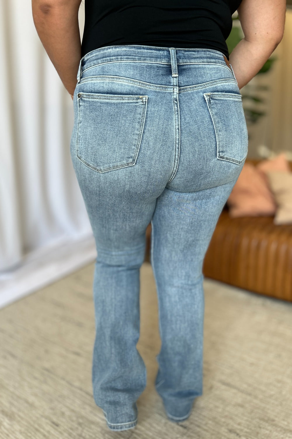 Judy Blue Medium Rise Bootcut Jeans - Tigbul's Variety Fashion Shop
