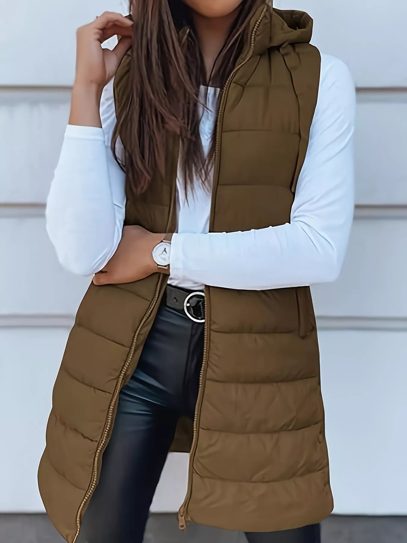 Zip Up Hooded Winter Coat - Tigbul's Variety Fashion Shop
