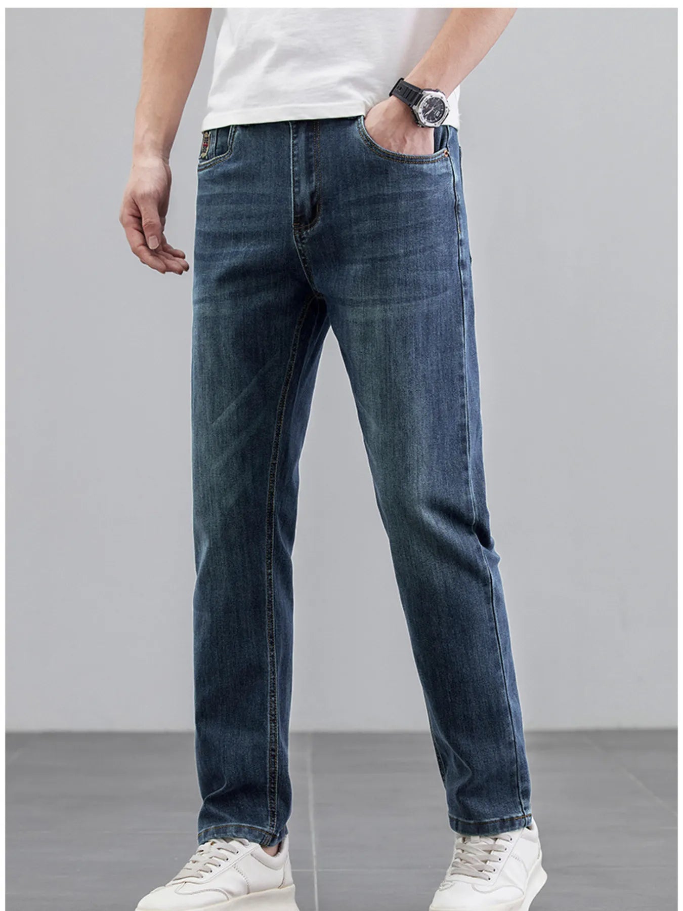 Men's Straight Leg Wash Jeans - Tigbul's Variety Fashion Shop