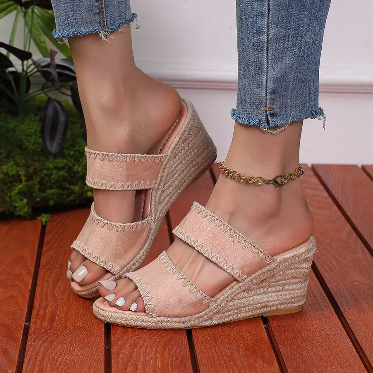 Espadrille Wedge Platform Sandals - Tigbul's Variety Fashion Shop