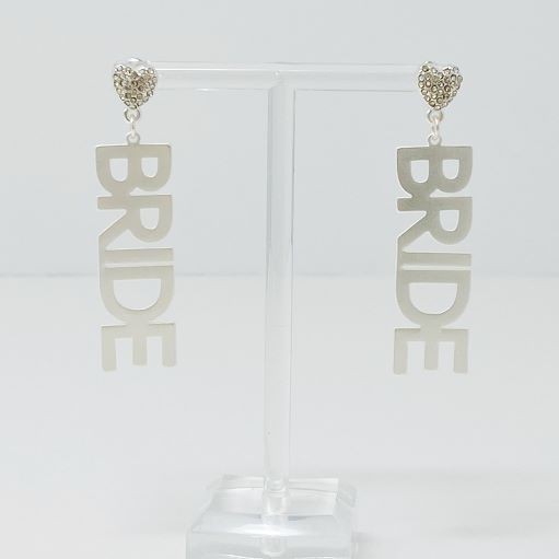 Say I Do Bride Dangle Earrings - Tigbul's Variety Fashion Shop