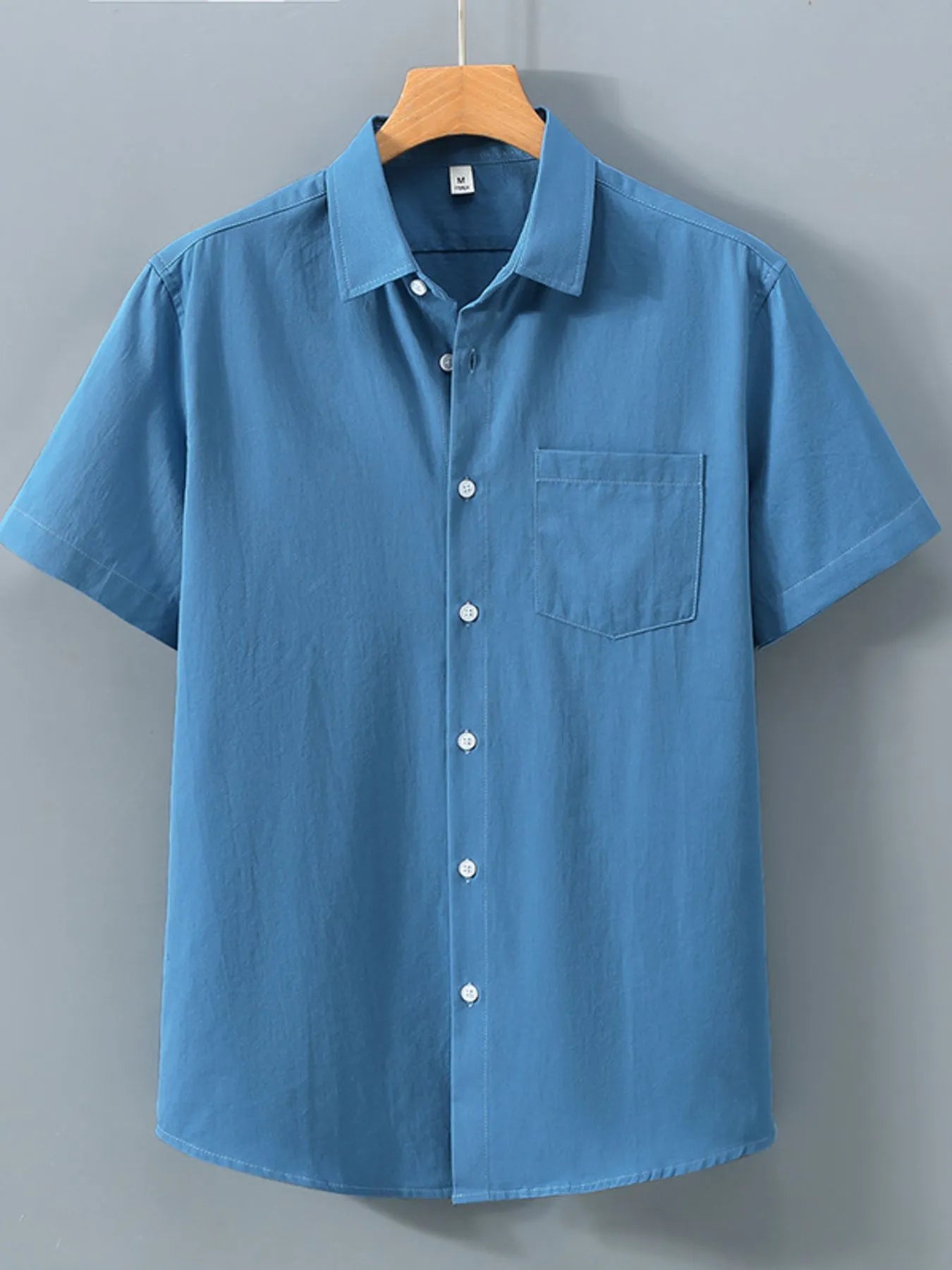 Men's Plus Size Button Up Short Sleeve Shirt - Tigbul's Variety Fashion Shop