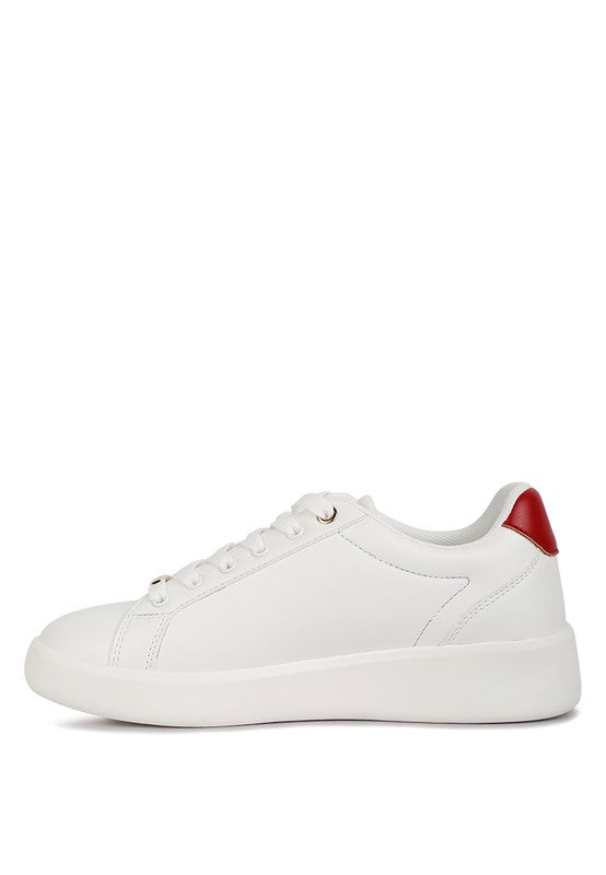 Loyalty Embroidery Detail Sneakers - Tigbul's Variety Fashion Shop
