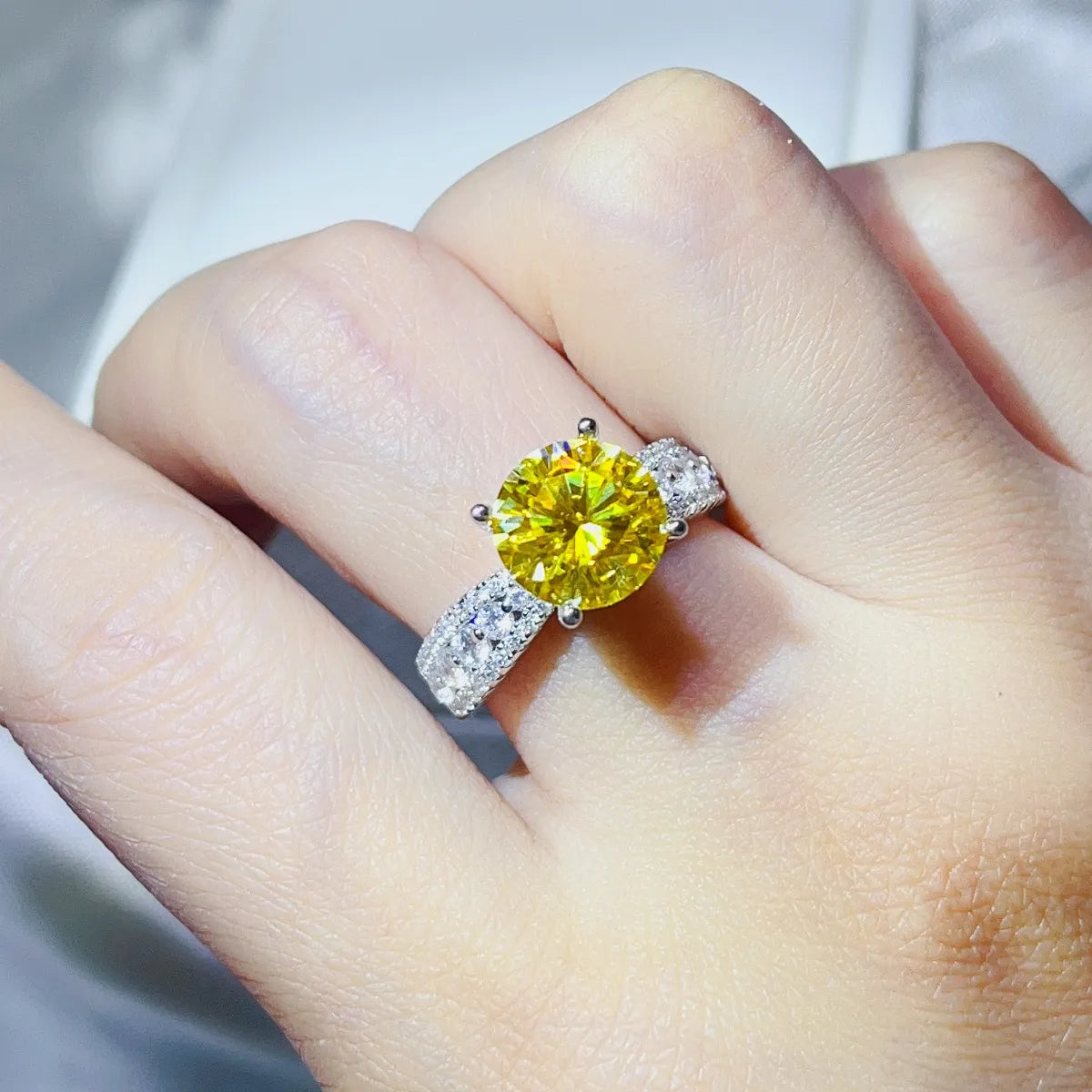 3 Carat Moissanite 925 Sterling Silver Ring - Tigbul's Variety Fashion Shop