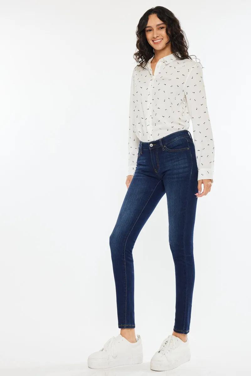 Kancan Mid Rise Super Skinny Jeans - Tigbul's Variety Fashion Shop