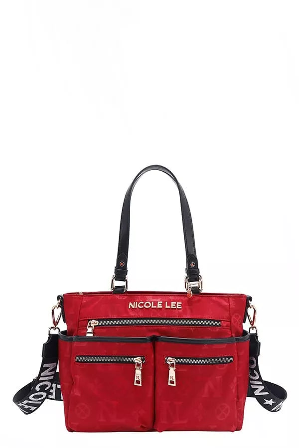 Nicole Lee USA Multi-Compartment Convertible Tote Bag - Tigbul's Variety Fashion Shop