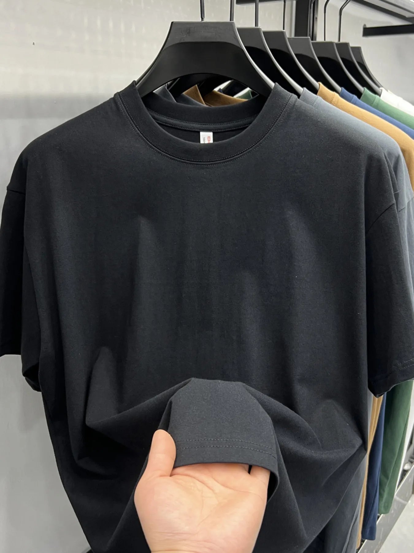 Men's Plus Size Round Neck Short Sleeve T-Shirt - Tigbul's Variety Fashion Shop