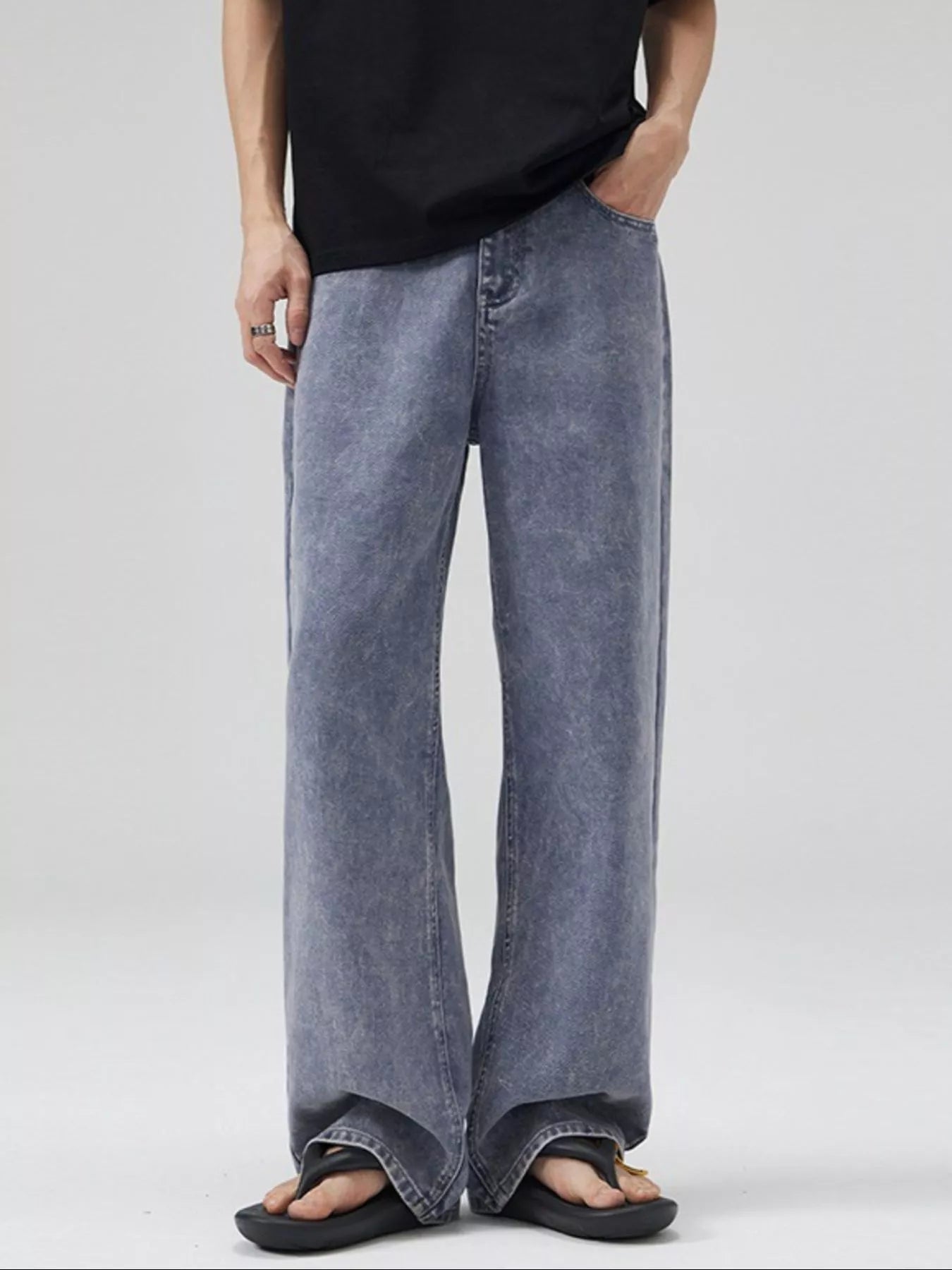 Men's Full Size Wide Leg Jeans Plus Size - Tigbul's Variety Fashion Shop