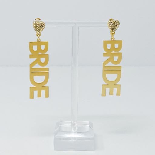 Say I Do Bride Dangle Earrings - Tigbul's Variety Fashion Shop