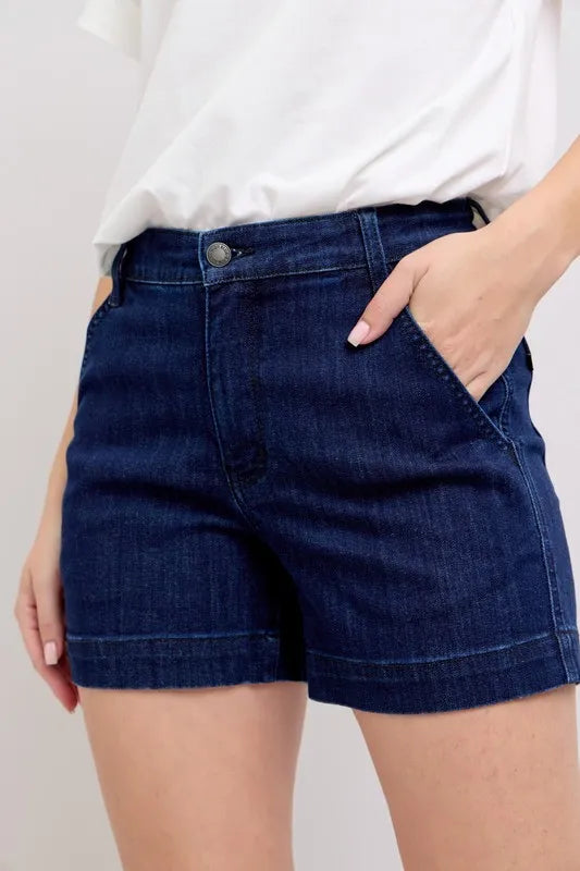 Judy Blue High Waist Denim Shorts - Tigbul's Variety Fashion Shop