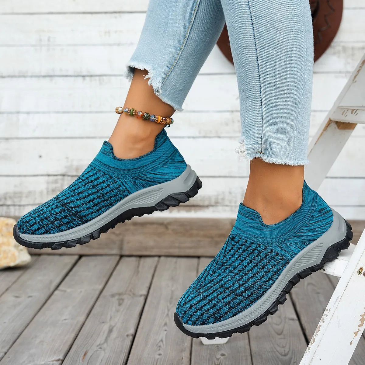 Mesh Round Toe Platform Athletic - Tigbul's Variety Fashion Shop