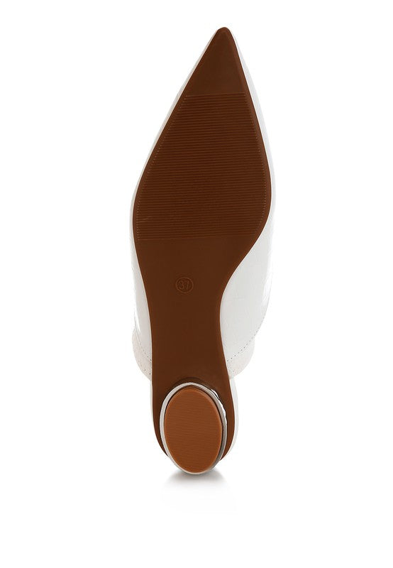 Renata Fantasy Heel Croco Mules - Tigbul's Variety Fashion Shop