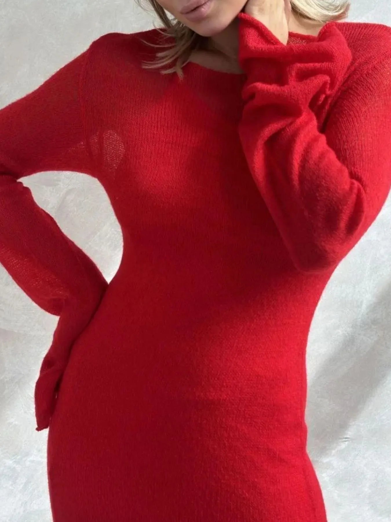 Ribbed Knit Cami Dress and Cover Up Sweater Set - Tigbul's Variety Fashion Shop