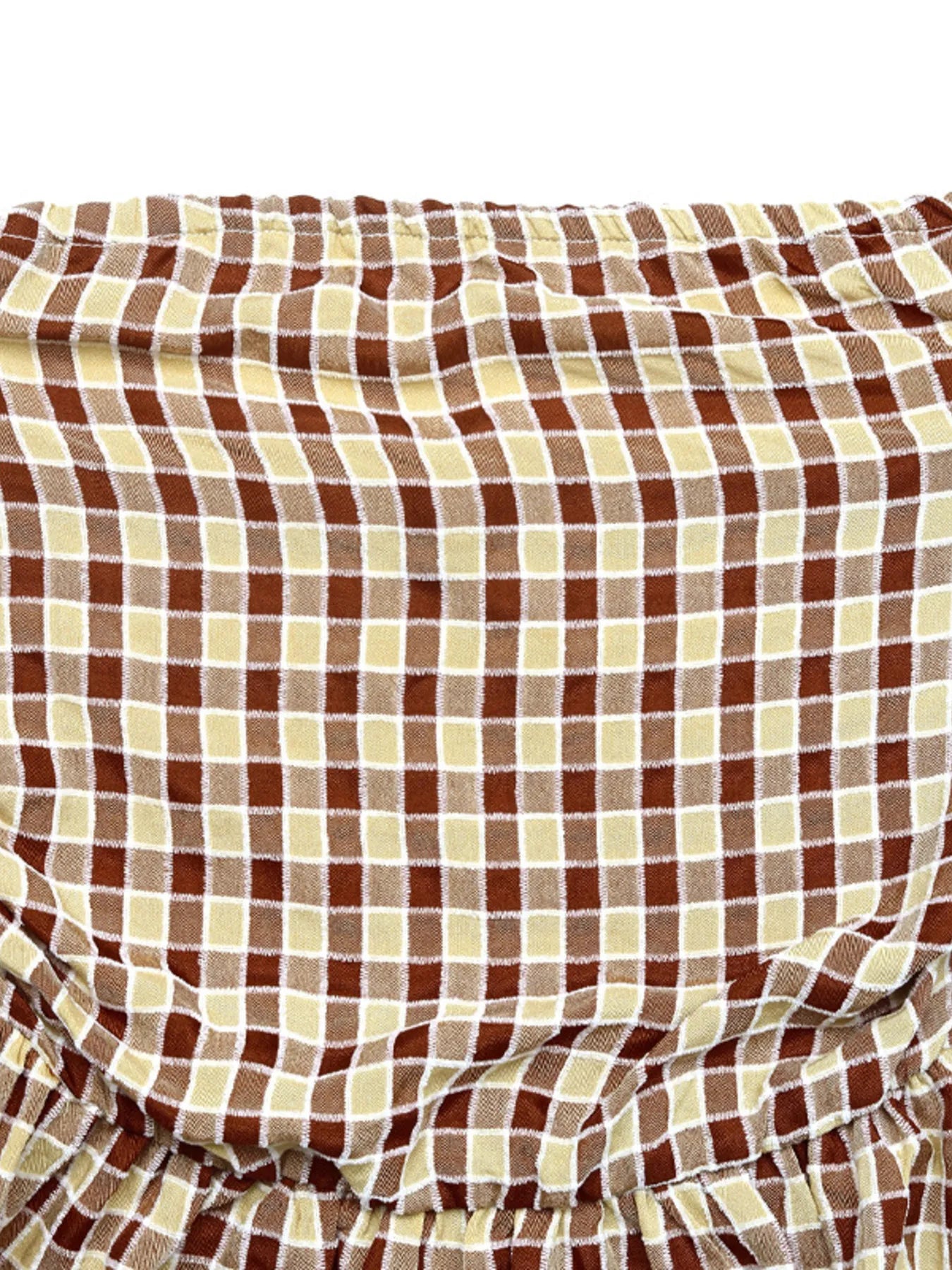 Plaid Smocked Tube Top - Tigbul's Variety Fashion Shop