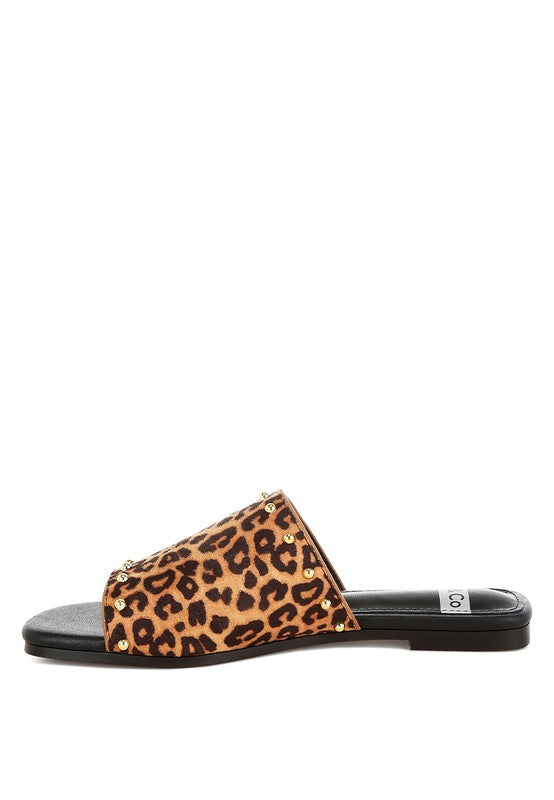 Hilsa Leopard Print Slip-On Flats - Tigbul's Variety Fashion Shop