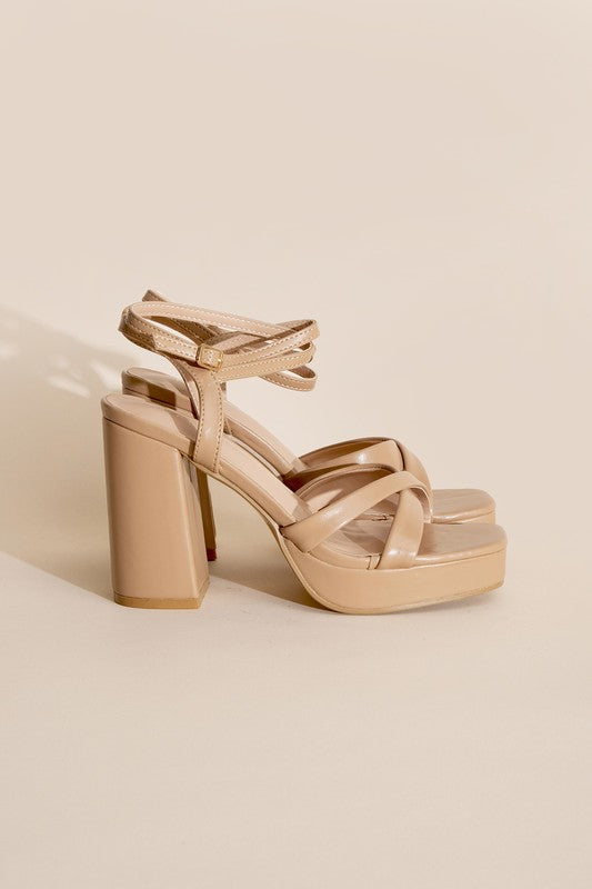 VALOR-1 Cross Ankle Strap Heels - Tigbul's Variety Fashion Shop