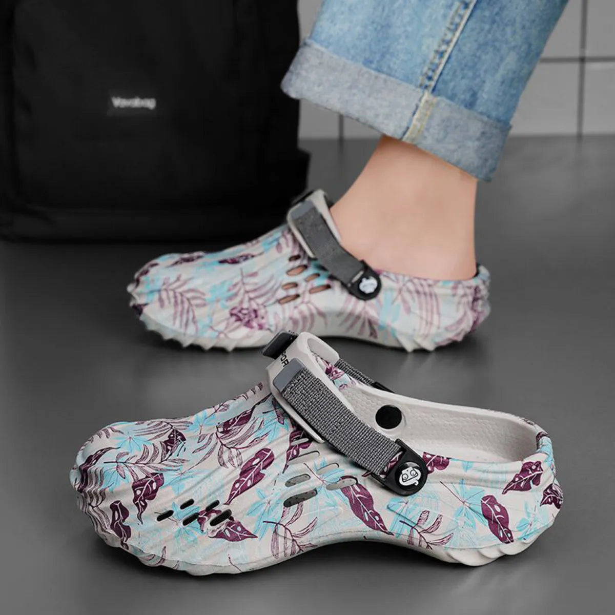 Men's Floral Pattern Comfort Breathable Sandals - Tigbul's Variety Fashion Shop