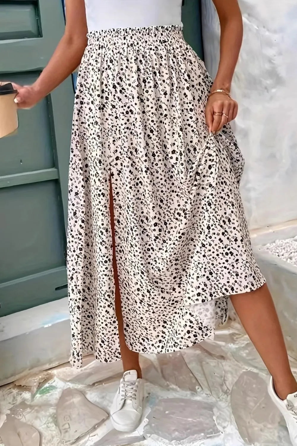 Slit Midi Skirt - Tigbul's Variety Fashion Shop