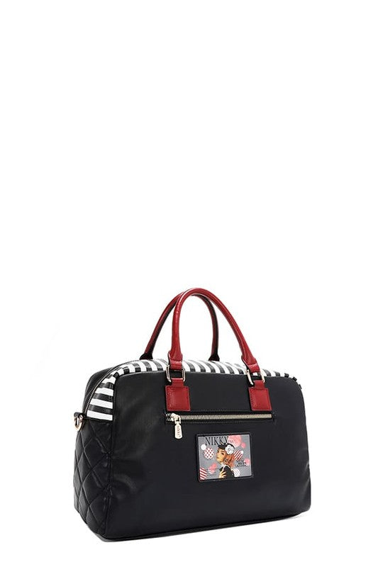Nicole Lee USA Eco-Leather Boston Bag - Tigbul's Variety Fashion Shop