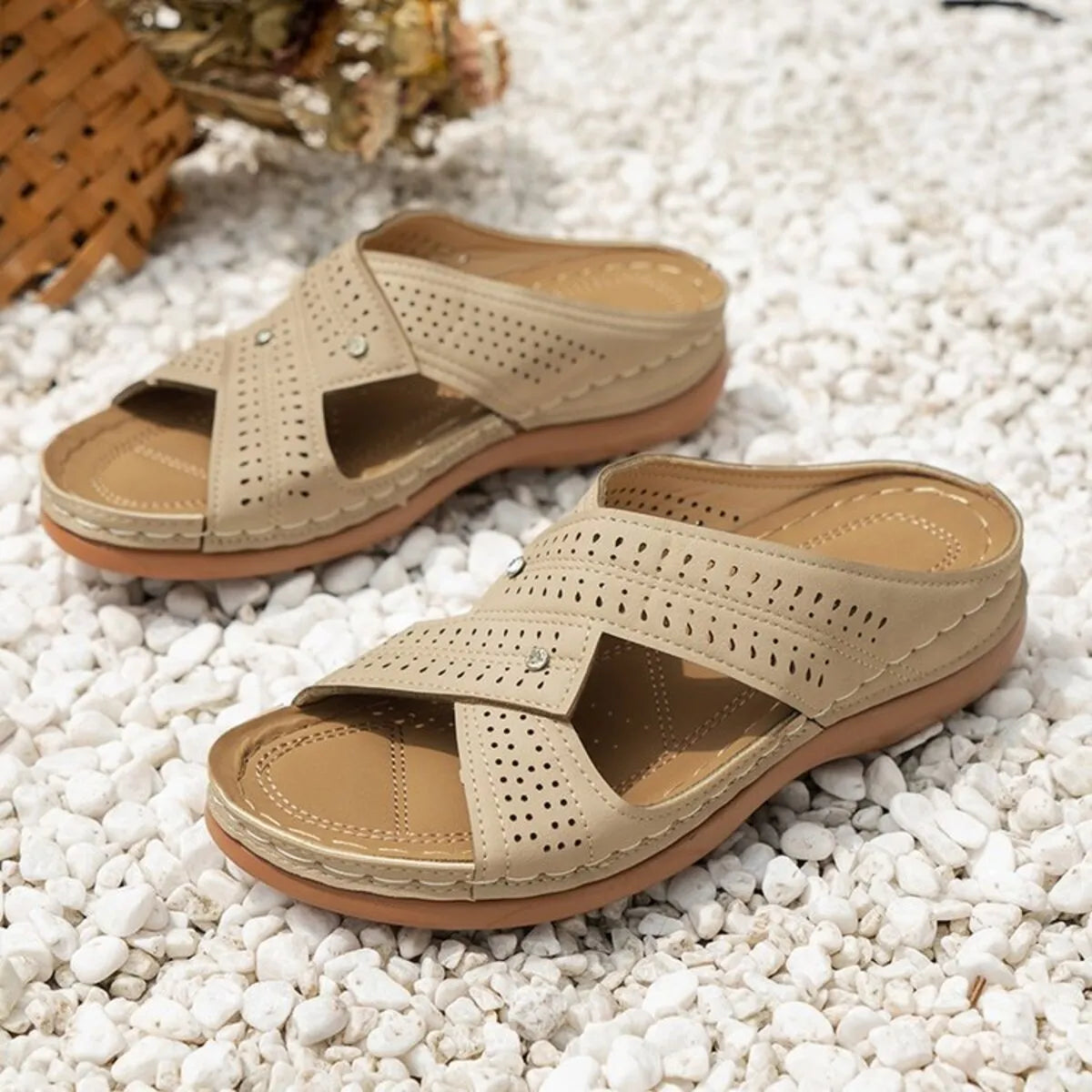 Open Toe Wedge Sandals - Tigbul's Variety Fashion Shop