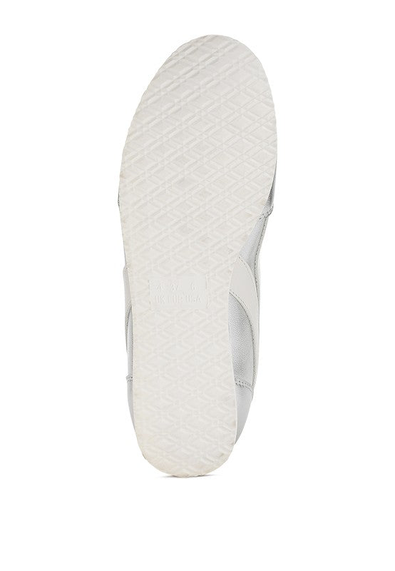 Montek Metallic Lace-Up Sneakers - Tigbul's Variety Fashion Shop