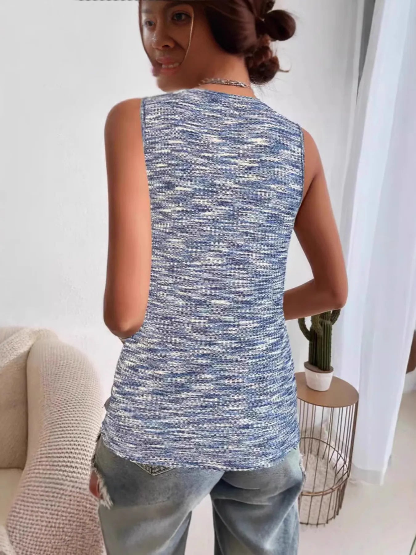 Full Size V-Neck Tank Plus Size - Tigbul's Variety Fashion Shop