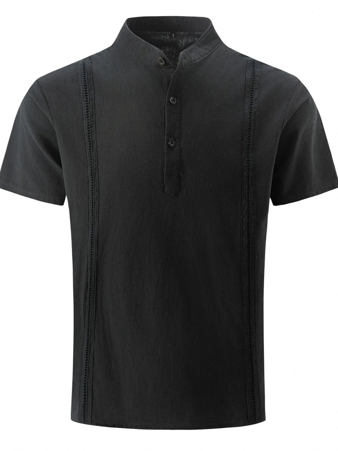 Men's Full Size Button Detail Short Sleeve Shirt Plus Size - Tigbul's Variety Fashion Shop