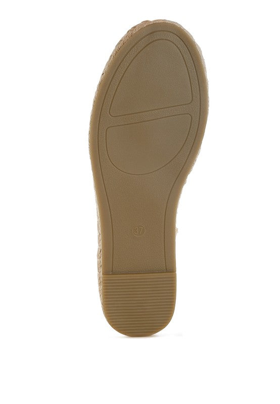 Sonara Mesh Flat Espadrille Sandals - Tigbul's Variety Fashion Shop
