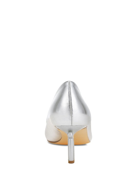 Tagetes Metallic Fantasy Heel Pumps - Tigbul's Variety Fashion Shop