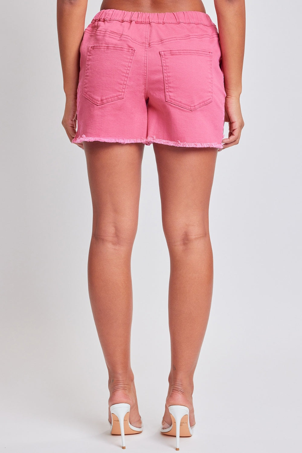 YMI Jeanswear Full Size Drawstring Raw Hem Shorts - Tigbul's Variety Fashion Shop