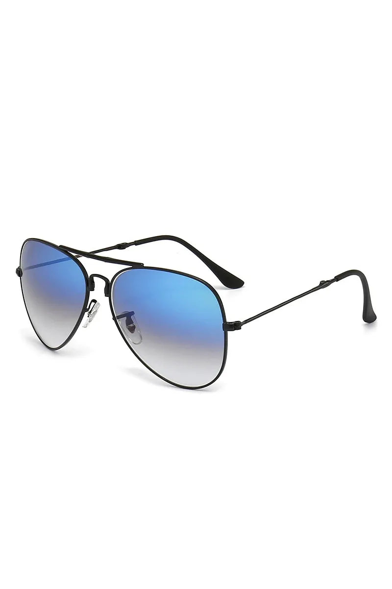 Aviator Sunglasses with Metal Temple - Tigbul's Variety Fashion Shop