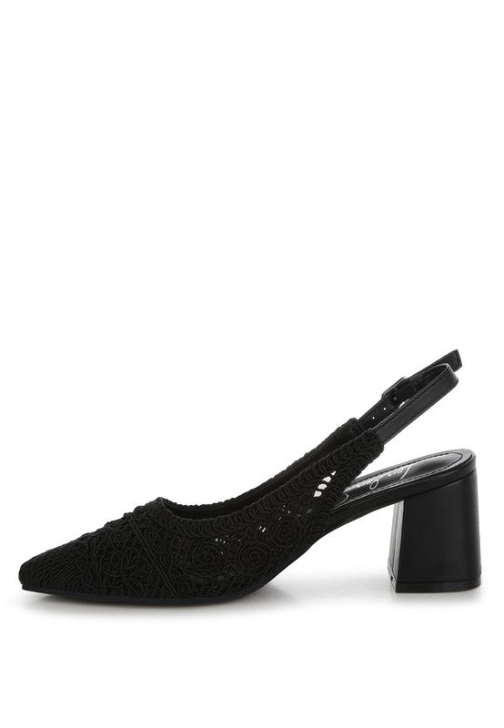Tolina Woven Design Slingback Sandals - Tigbul's Variety Fashion Shop