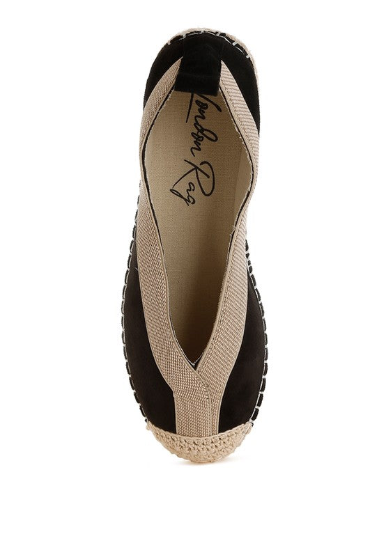 Yalva Microfiber Detachable Lace Espadrilles - Tigbul's Variety Fashion Shop