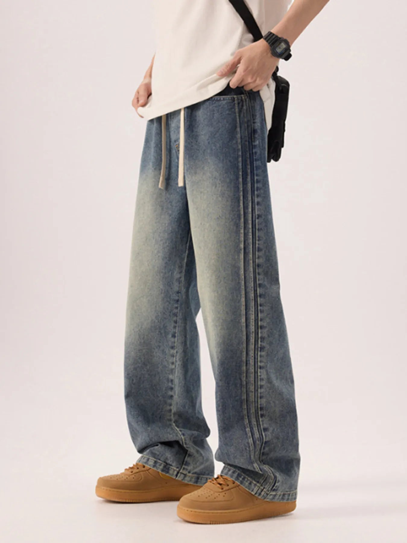 Men's Plus Size Wide Leg Jeans - Tigbul's Variety Fashion Shop