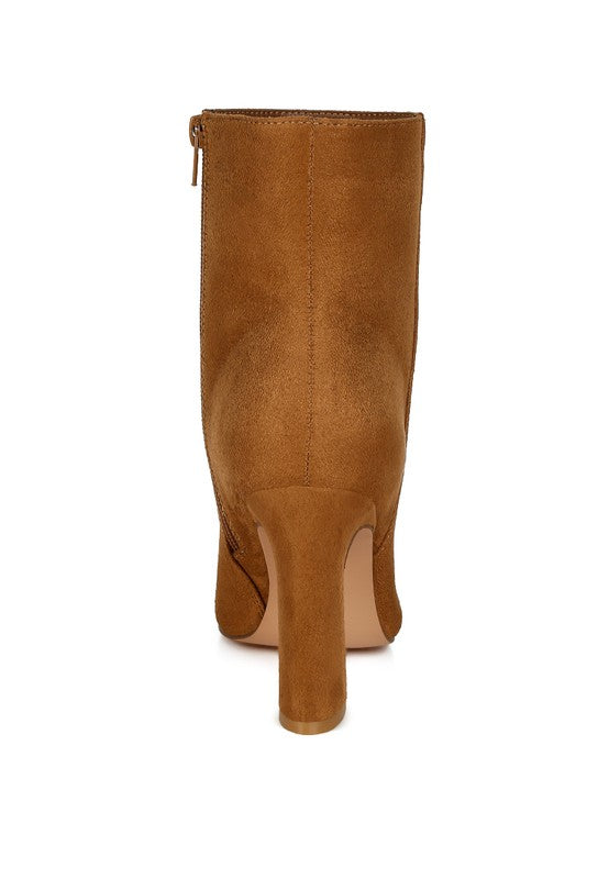 Clubdate Block Heeled Ankle Boots - Tigbul's Variety Fashion Shop