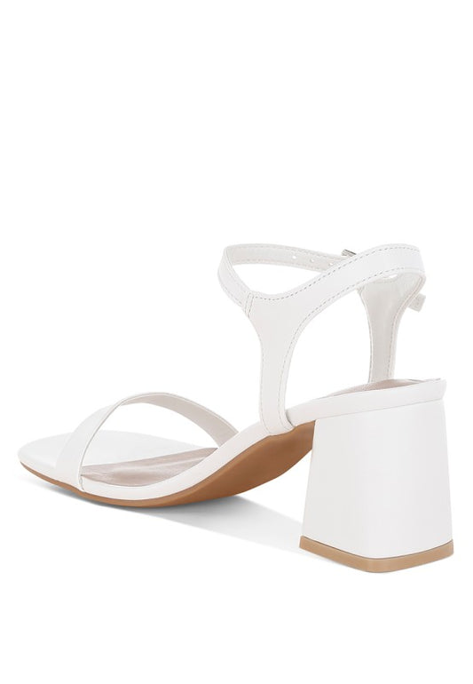 Kazara Faux Leather Block Heels - Tigbul's Variety Fashion Shop