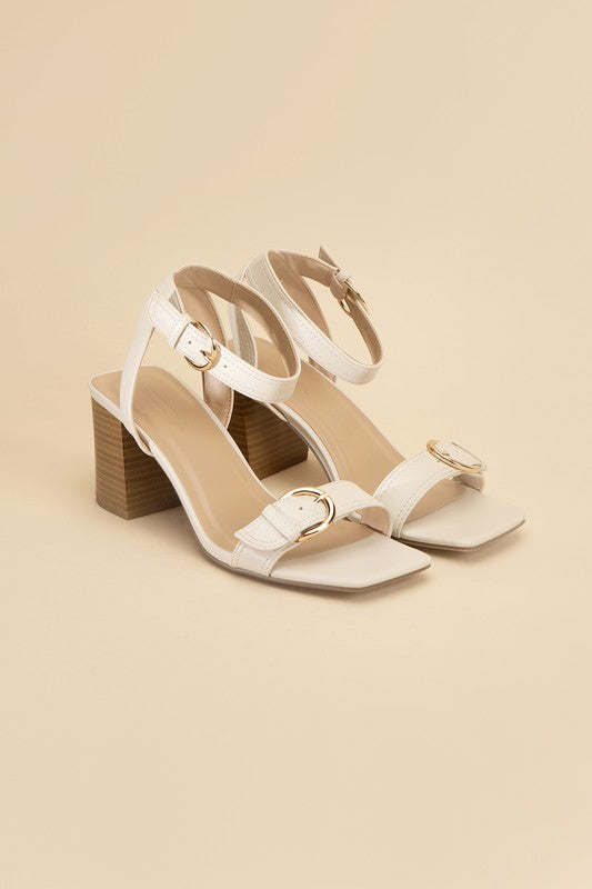TREATY-S Buckle Sandal Heel - Tigbul's Variety Fashion Shop